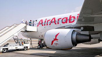 Air Arabia new logo, Interbrand collaboration HD wallpaper