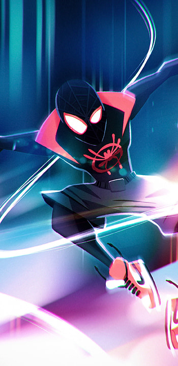 Spider-Man: Into the Spider-Verse, Animated illustration, Samsung Galaxy S8 HD phone wallpaper