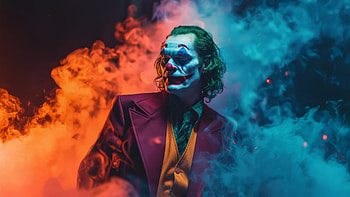 Gangster Joker, joker, joaquin-phoenix, supervillain, superheroes, artwork, digital-art, ai HD wallpaper