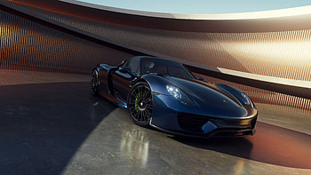 Porsche 918 Spyder The Watchful, porsche-918, cars, porsche, behance HD wallpaper