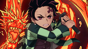 Tanjiro Kamado And Hinokami Kagura Demon Slayer Kimetsu no Yaiba HD wallpaper