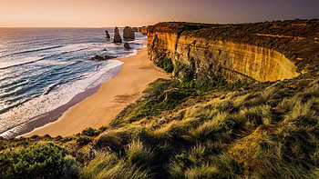Twelve Apostles, Sunset at Port Campbell National Park, Victoria Australia, Spotlight HD wallpaper
