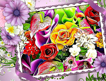 PURPLE FRAME, FLOWERS, FRAME, PURPLE, ABSTRACT HD wallpaper