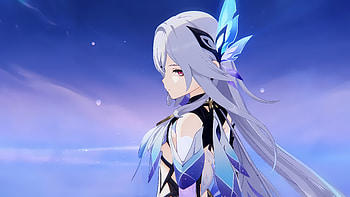 Gaze from the Abyssal Queen, Anime, video game, Genshin Impact HD wallpaper