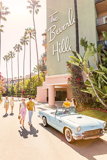 Beverly Hills, Luxurious hotel, Elegant vibes, Glamourous HD phone wallpaper
