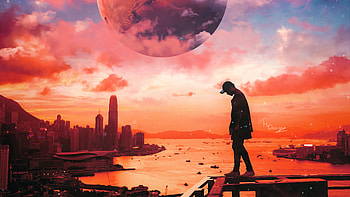 Connecting With Myself , alone, artist, artwork, digital-art, artstation HD wallpaper
