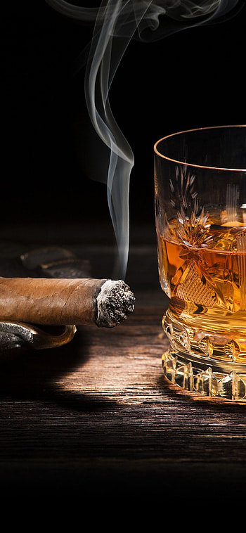 Cigar, Whiskey 11 Pro XS Max , Background HD phone wallpaper