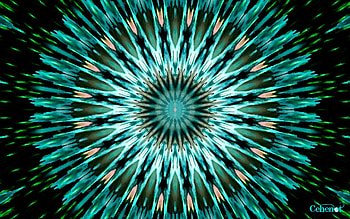 Glowing in the dark, by cehenot, black, glow, art, painting, abstract, pictura, green, texture HD wallpaper