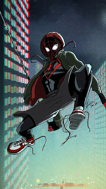 Miles Morales, Morales, Marvel, Spider Man HD phone wallpaper