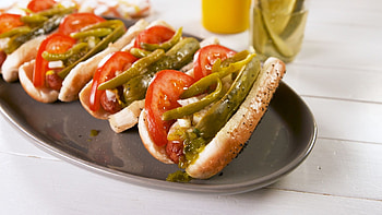 Chicago-style, Hot dog HD wallpaper