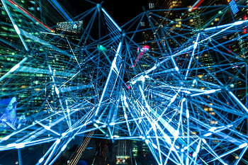 Abstract, City, Lines, Illumination, Lighting HD wallpaper