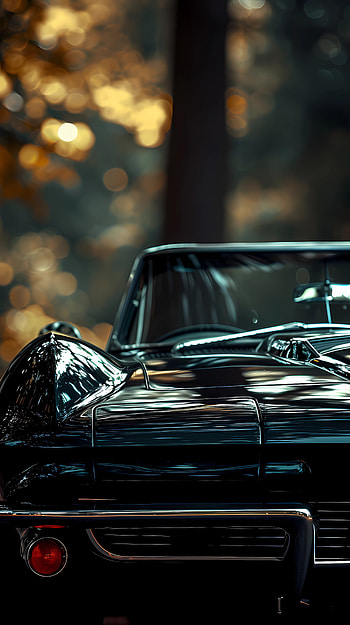 Black beauty, Chevrolet Corvette, black, car HD phone wallpaper