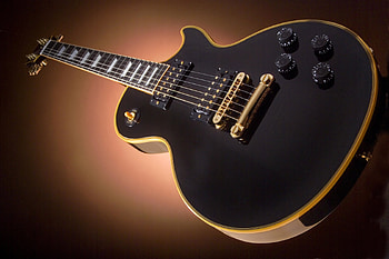 Les Paul Black, guitar, music, electric, entertainment HD wallpaper