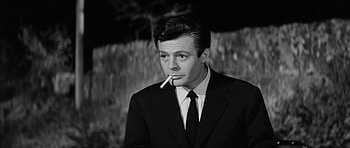 Marcello Mastroianni, Black suit, BAMF Style, La Dolce Vita HD wallpaper