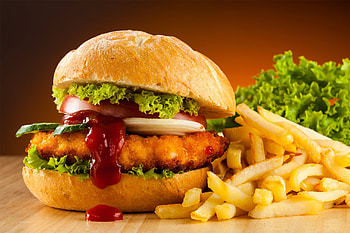 Chicken burger, Wall, Food, hamburger, lettuce, beef, meat, tomato in 2020. Burger and fries, Chicken burgers, Fast food restaurant, Chicken Sandwich HD wallpaper