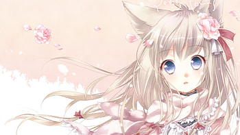 Anime Neko Cute HD wallpaper