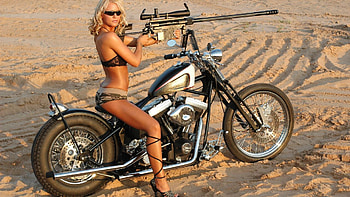 girls and motorcycles background HD wallpaper