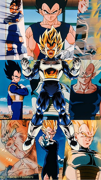 Vegeta, art, blue HD phone wallpaper