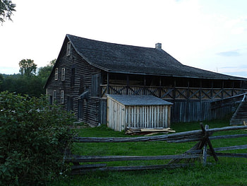 Old Hope Mill, graphy, Summer, Old Mill, Architecture, Fence HD wallpaper