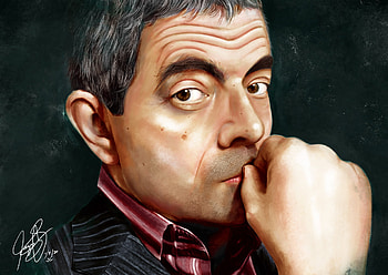 Rowan Atkinson, Fan art, Artstation HD wallpaper