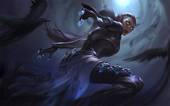 Crow Assassin, fantasy, woman, Diana (League Of Legends), League Of Legends HD wallpaper