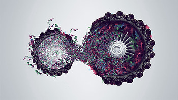 Abstract, Background, Lilac, Circles, Bright HD wallpaper