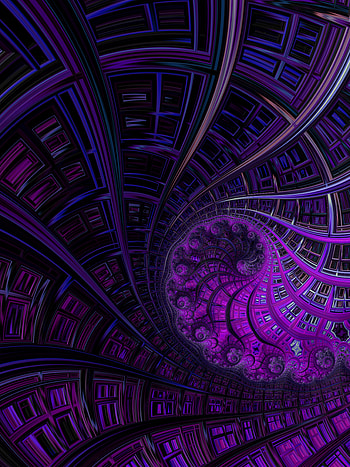Abstract, Violet, Fractal, Purple, Spiral HD phone wallpaper
