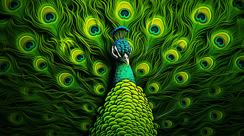 Majestic Peacock, Animal, peacock, vibrant colors, feather, nature HD wallpaper