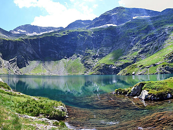 lake pyrnes mountains france, alpine, france, lake, mountain HD wallpaper