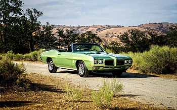 Pontiac, Cars, Side View, Cabriolet, Gto, 1970 HD wallpaper