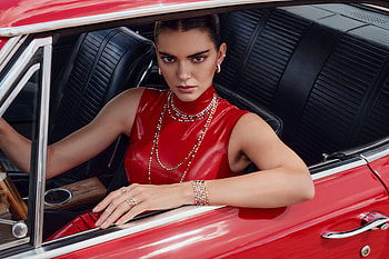 2023 Kendall Jenner Messika Brand Campaign , kendall-jenner, celebrities, girls, model, red-dress HD wallpaper
