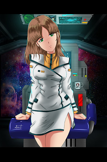 Lisa Hayes, misa hayase, robotech, fanart, macross, anime HD phone wallpaper