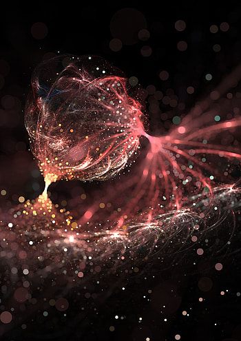 Abstract, Shine, Brilliance, Fractal, Ball, Space, Connections, Connection HD phone wallpaper