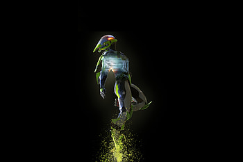 Green armor suit, Anthem, minimal, game HD wallpaper