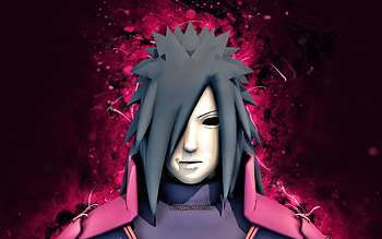 Madara Uchiha, purple neon lights, Naruto characters, manga, protagonist, Naruto, Uchiha Madara, samurai, Madara Uchiha Naruto HD wallpaper