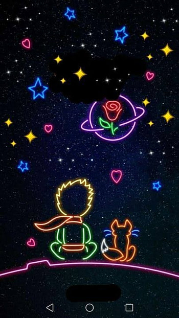 Principito, luz, luna HD phone wallpaper