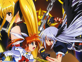Magical Girl Lyrical Nanoha, nanoha, anime, fate HD wallpaper