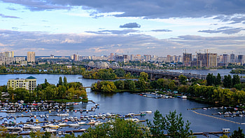 Kyiv, River view , Ukrainian charm, Stunning background HD wallpaper