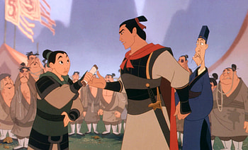 Mulan animation, Li Shang absence, Live-action movie HD wallpaper