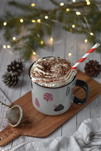 Food, Cup, Garland, Drink, Beverage, Garlands, Mug, Tubule HD phone wallpaper