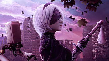 Nier Automata Evening Walk , nier-automata, games, artist, artwork, digital-art HD wallpaper