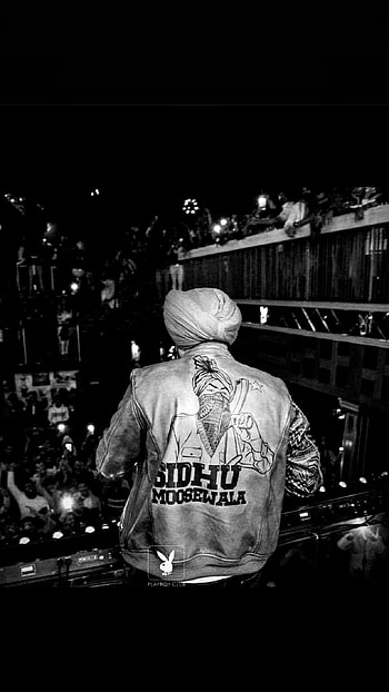 Sidhu Moose Wala Black, Black Theme, Background HD phone wallpaper