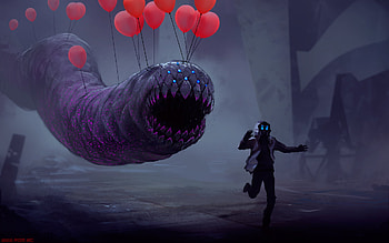 Save Me From Monster, artist, artwork, digital-art, deviantart HD wallpaper