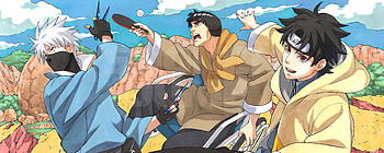 Naruto: Konoha’s Story—The Steam Ninja Scrolls: The Manga, Vol. 1, Anime, Naruto, manga, Kakashi Hatake, Might Guy HD wallpaper