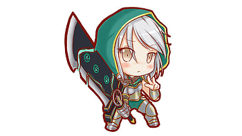 League of Legends, Chibi, Redeemed Riven, fan art HD wallpaper