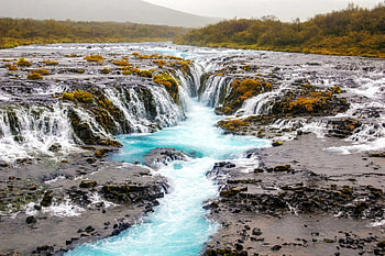 Bruafoss Waterfall, Iceland, iceland, waterfall, nature, rocks HD wallpaper