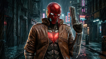 Red Hood Shadow Vigilante, red-hood, supervillain, superheroes, artwork, art, digital-art HD wallpaper