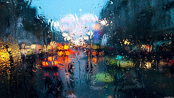 General rain city glass water drops window bokeh water on glass FaZe Rain lights HD wallpaper