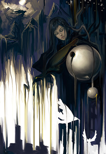 Art, Night, Flow, Ball, Sleep, Dream, Drips HD phone wallpaper