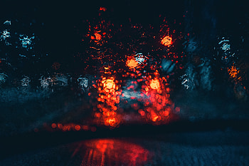 Drops, Dark, Glare, Shine, Light, Blur, Smooth HD wallpaper